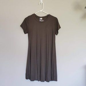 Francesca's Collection Ribbed Tshirt Dress
